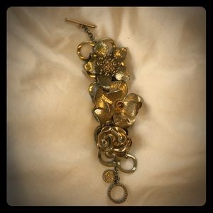 Gold Floral Bracelet